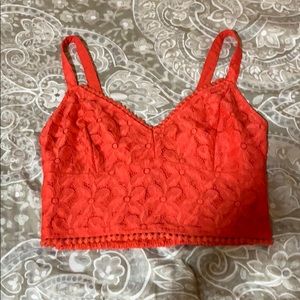 Red Lace Tank